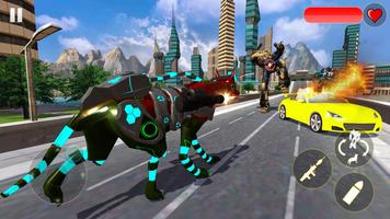 Grand Dog Robot Transform: Robot Shooting games Plakat