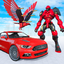 APK Flying Eagle Robot Car Multi Transforming Games
