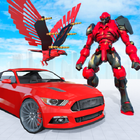 Flying Eagle Robot Car Multi Transforming Games icon
