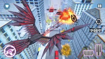 Flying Eagle Robot Car Multi Transforming Games screenshot 3
