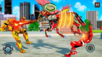 Unicorn Transform Robot City Attack: Robot Games Plakat