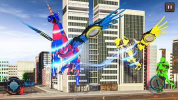 Unicorn Transform Robot City Attack: Robot Games Screenshot 1