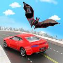APK Flying Bat Robot Car Transforming Robot Games