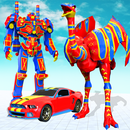 APK Flying Ostrich Robot Car Transform: Robot Games