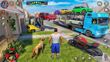 Car Transporter Truck Game 3D poster