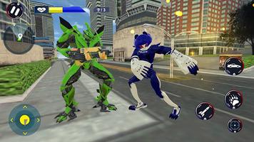 Police Cat Robot Transform Games Screenshot 1