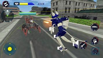 Police Cat Robot Transform Games capture d'écran 3