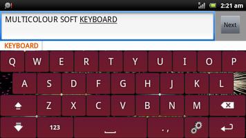 Multicolor Soft Keyboard Free screenshot 1