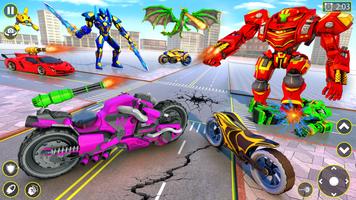 Futuristic Bike Robot War ảnh chụp màn hình 3