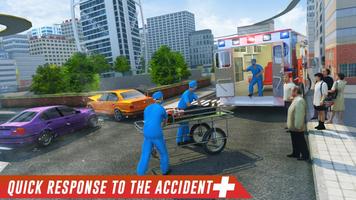 Roof Jumping Ambulance Simulator - Rooftop Stunts screenshot 2