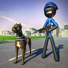 Stickman Police Dog Chase आइकन