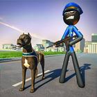 Stickman Police Dog Chase-icoon
