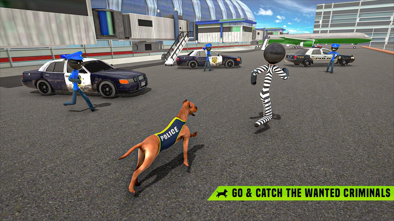 Stickman Police Dog Chase Crime Simulator For Android Apk Download - dog chase roblox game