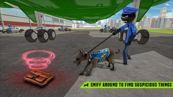 Stickman Police Dog Chase ảnh chụp màn hình 1