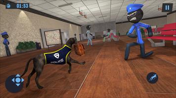 Stickman Police Dog Chase ảnh chụp màn hình 2