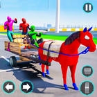 Superhero Horse Cart Taxi Game icône