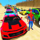 superhero car stunt racing 3d иконка