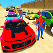 superhero car stunt racing