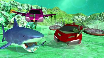 3 Schermata Underwater Shark Attack Transform Robot Car 2020