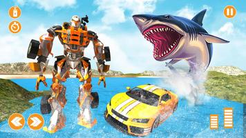 1 Schermata Underwater Shark Attack Transform Robot Car 2020