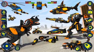 Shark Robot Car Transform screenshot 3