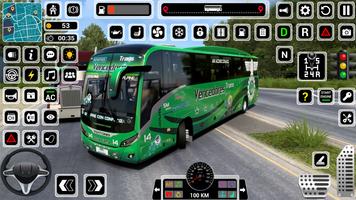 高級バス運転シム 3D ポスター