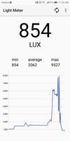 1 Schermata Misuratore di luce Lux