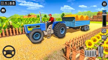 Farming Tractor Sim Game 2023 poster