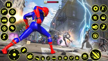 Spider Rope Hero Man Games Screenshot 1