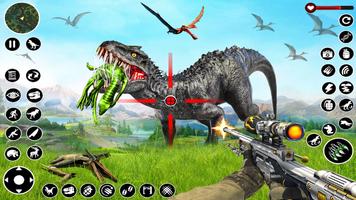 Wild Dino Hunting Gun Games 3d پوسٹر