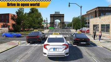 Stadtauto fahren Taxi Spiele Screenshot 1