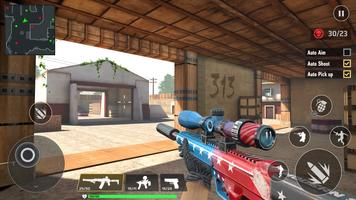 आतंकवादी विरोधी बंदूक खेल 3D पोस्टर