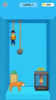Rescue Boy Rope Cutting Game постер