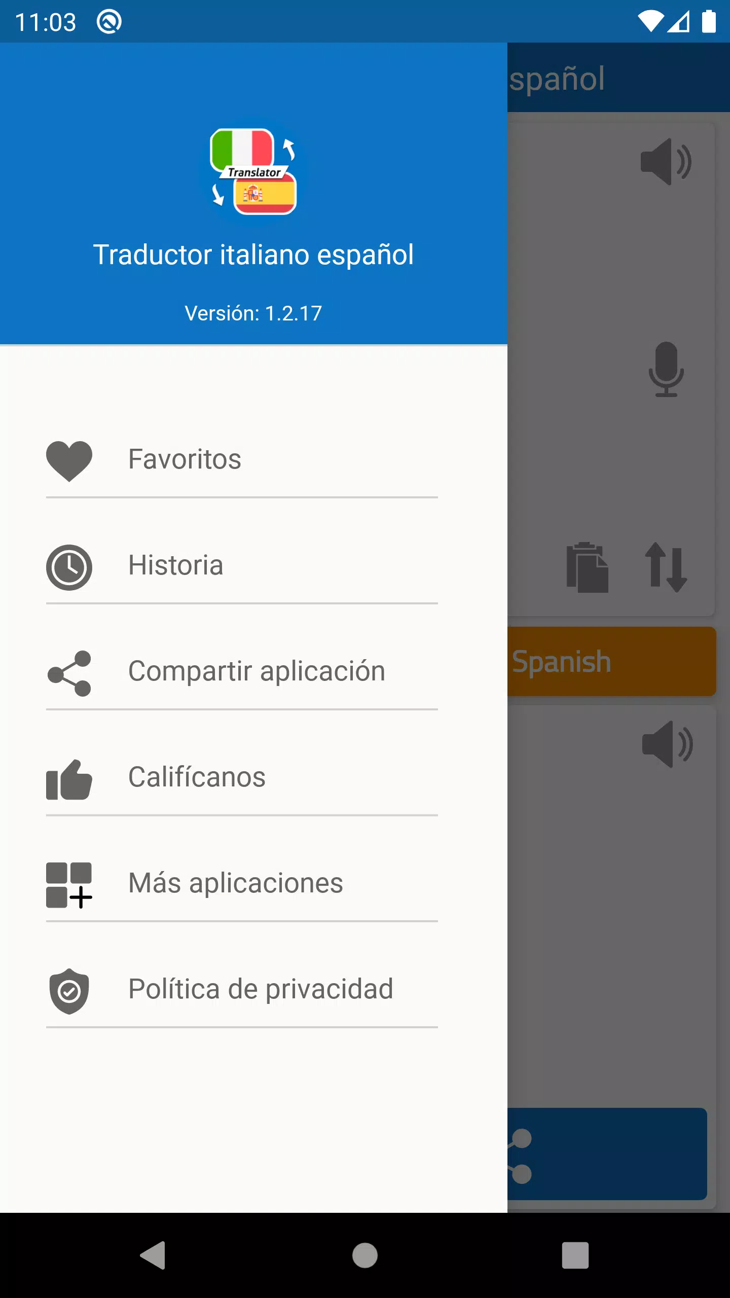 Descarga de APK de Traductor español italiano gratis para Android