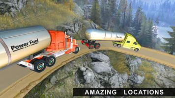 Oil Tanker Transport Offroad Truck Driver الملصق