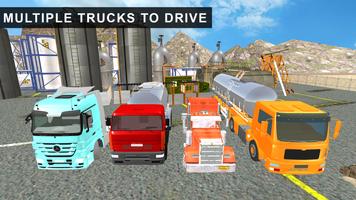 Oil Tanker Transport Offroad Truck Driver تصوير الشاشة 2