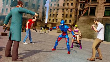 برنامه‌نما Spider Stickman hero: Gangster of Real crime city عکس از صفحه