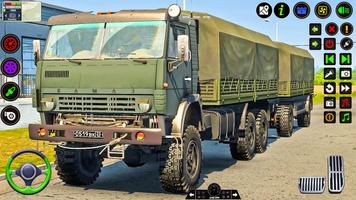 Offroad Army Truck Games 3d captura de pantalla 2