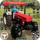 tractor granja juego 3d icono