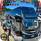 US Coach Bus Simulator Game 3d icon