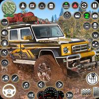 Offroad  jeep driving mud game Poster