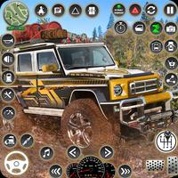 Offroad Jeep Driving Mud Games poster