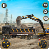 City excavator Truck Driving