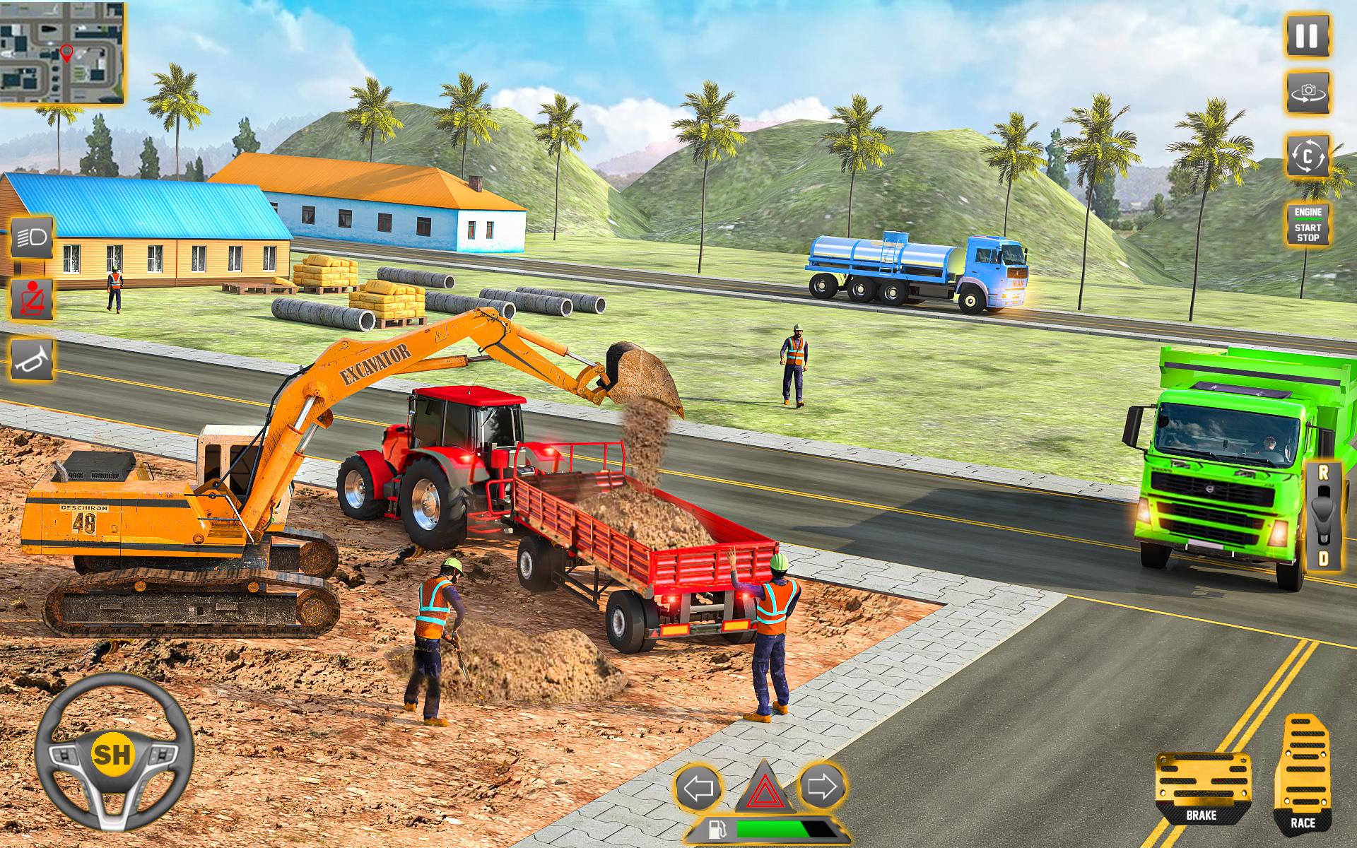 Игра про строительство дорог. Road Builders игра.