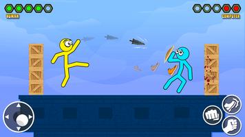 Stick-man Kick Fighting Game скриншот 2