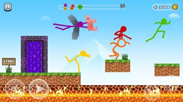 Stick-man Parkour Run screenshot 2