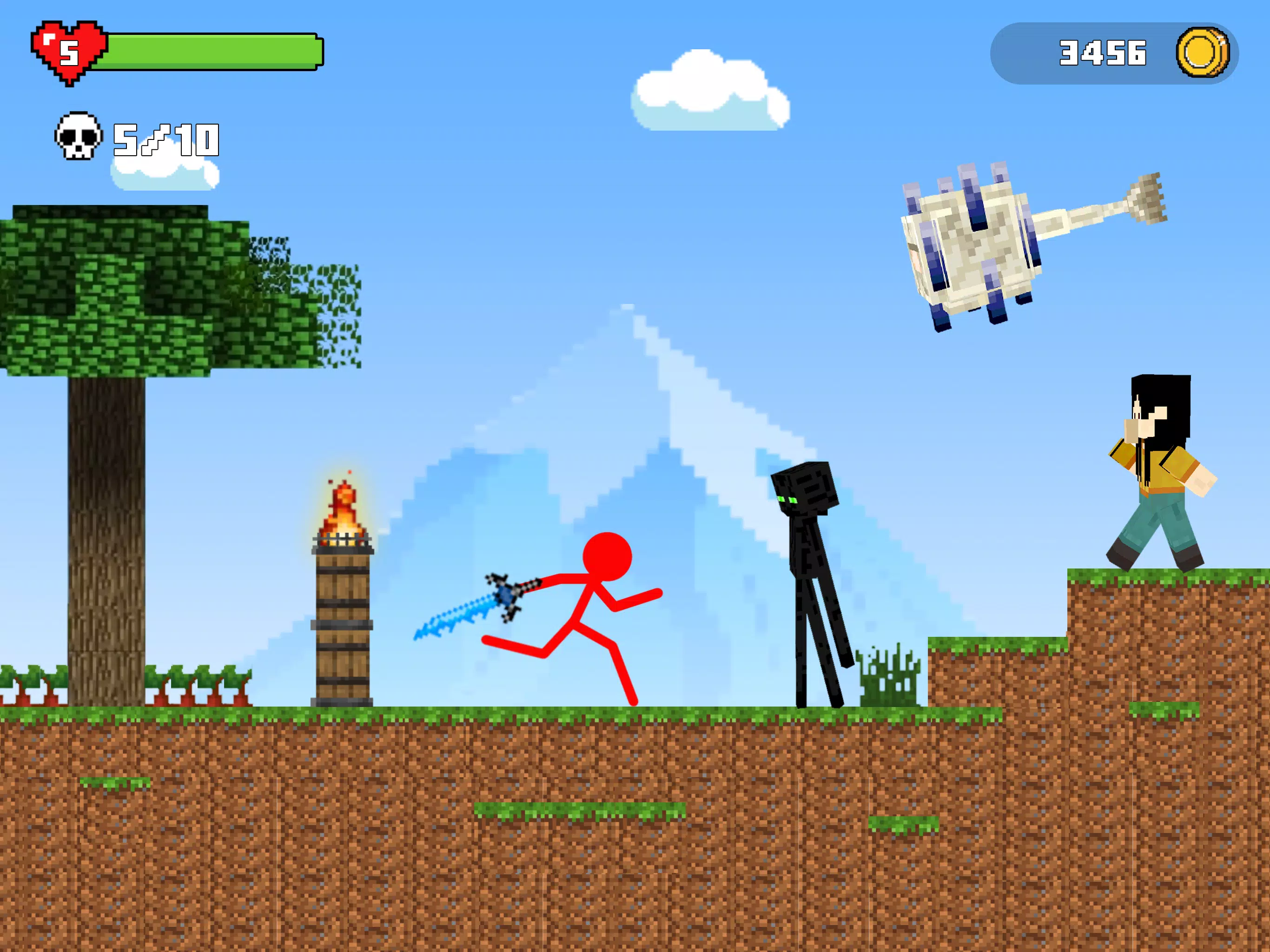 Baixar Stickman Fight In WorldCraft APK