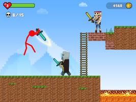 Stick-man Battle - Craft World Affiche