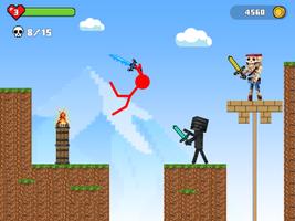 Stick-man Battle - Craft World capture d'écran 1