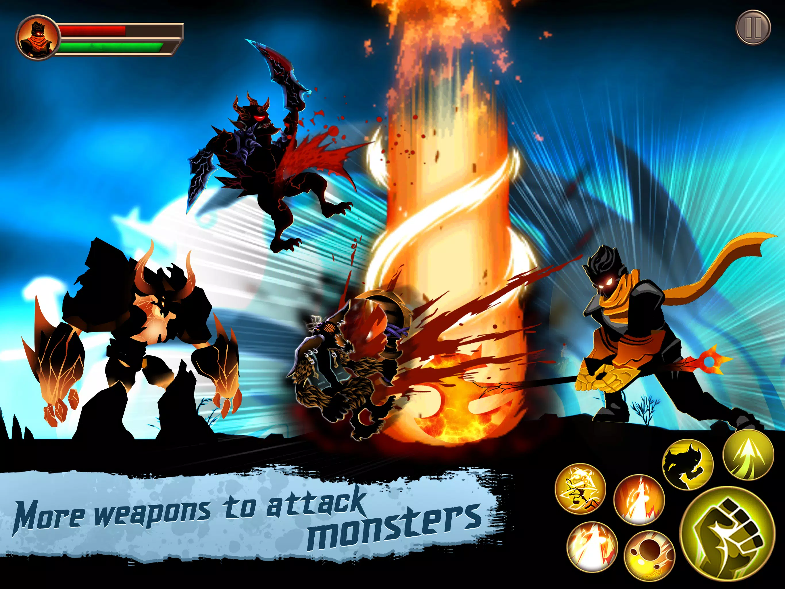 🔥 Download Stickman Fight Battle Shadow Warriors 1.0.21 [unlocked] APK MOD.  Addictive arcade fighting game with multiplayer 